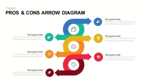 Pros & Cons Arrow Diagram Powerpoint