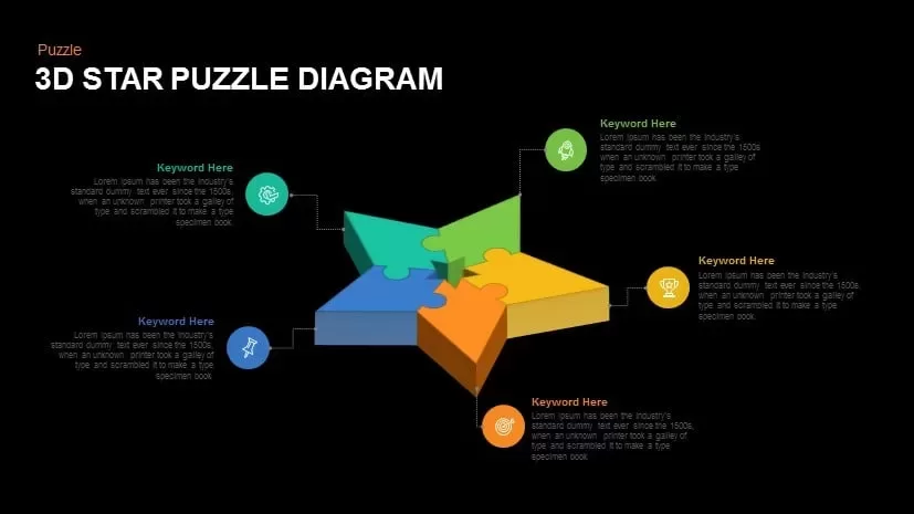 3D Star Puzzle Diagram