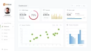 Project Dashboard PowerPoint Template Free