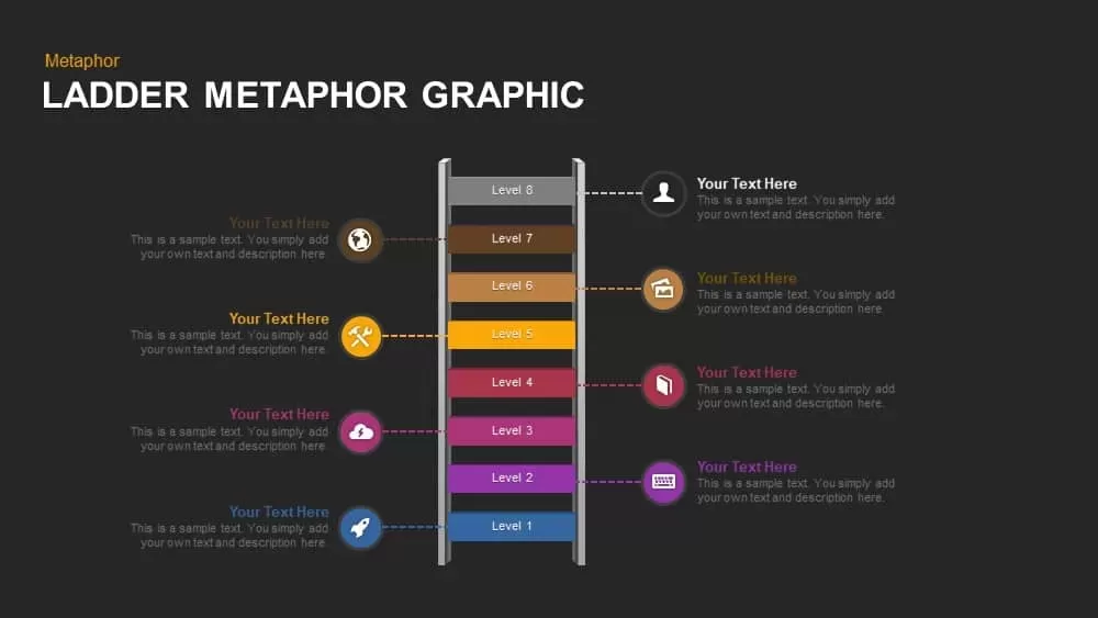 Ladder Metaphor Graphic Powerpoint and Keynote template