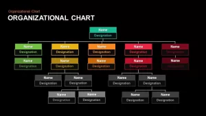 Organizational Chart Hierarchy Keynote and Powerpoint template