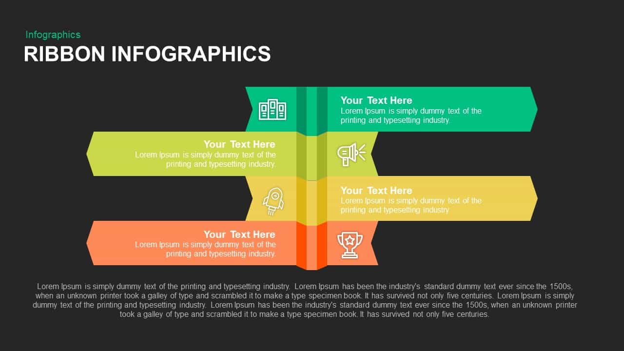 Ribbon Infographics Powerpoint and Keynote template