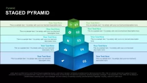 Staged Pyramid Powerpoint and Keynote template