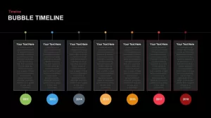 Bubble Timeline PowerPoint template