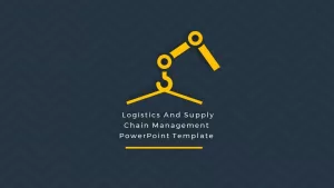 Logistics and supply chain management PowerPoint template