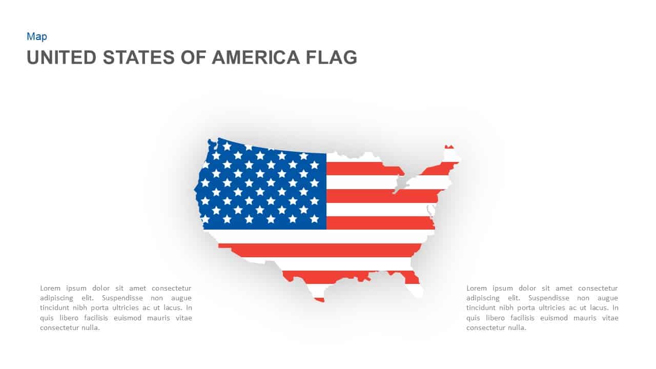 United States of America Flag PowerPoint Template