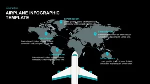 Airplane Infographic Template for PowerPoint And Keynote