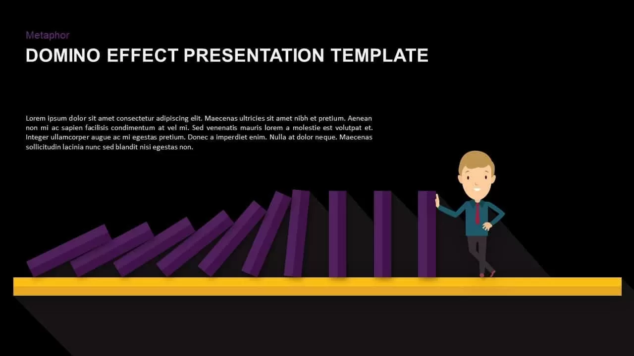 Domino Effect Powerpoint Template