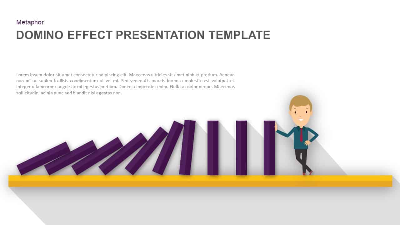 Domino Effect Powerpoint Template