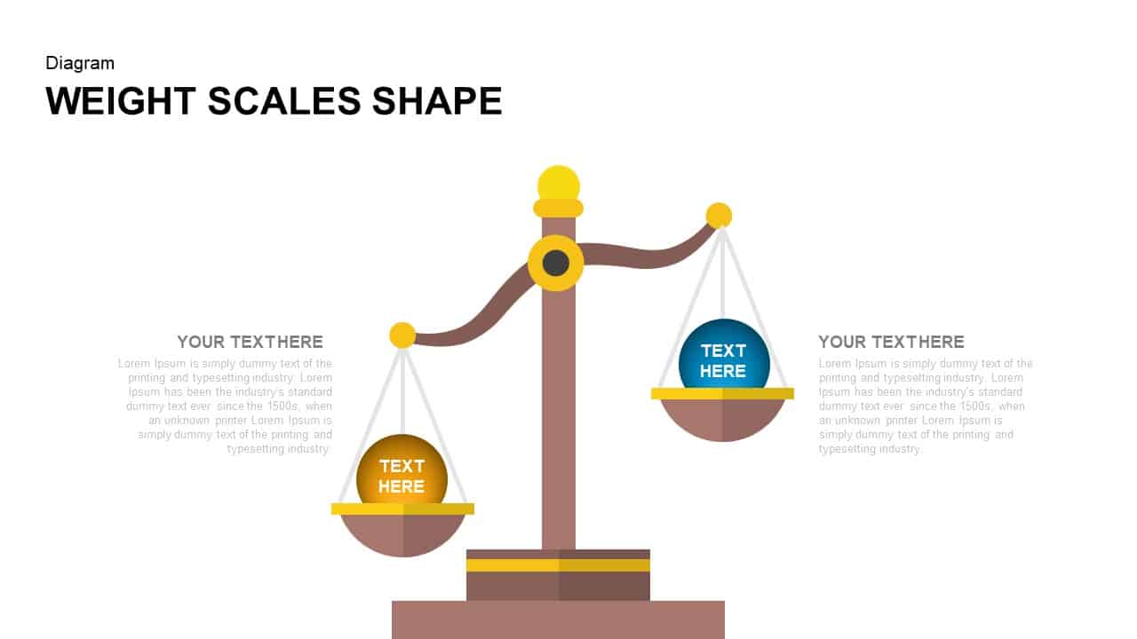 Weight Scales Shape Keynote Template