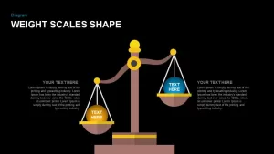 Weight Scales Shape PowerPoint Template