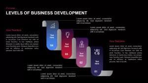 Stages of business development powerpoint template and keynote slide