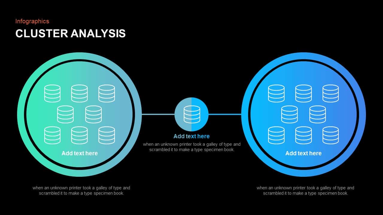 cluster analysis PowerPoint diagram