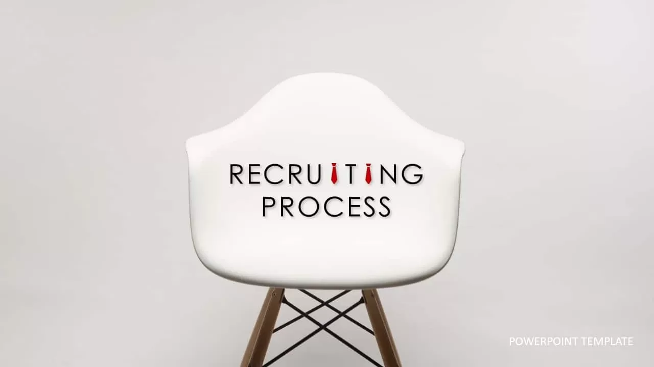 Recruiting process template for PowerPoint presentation