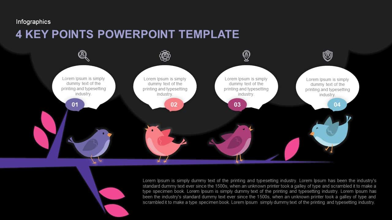 4 Key Points Keynote Template