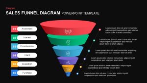 Sales Funnel Template for PPT black