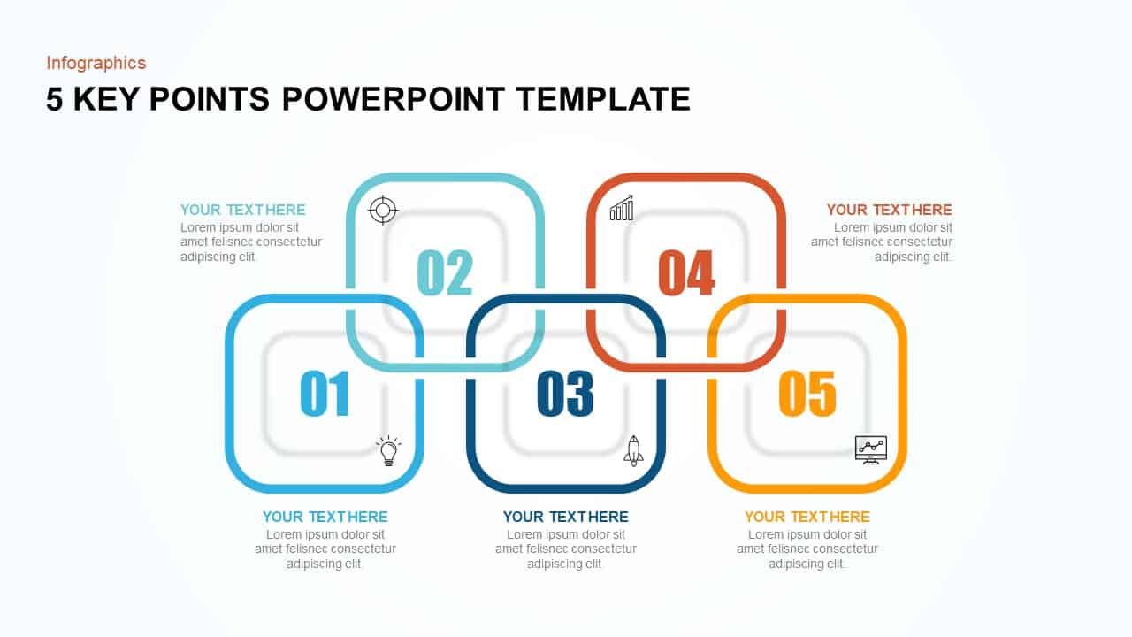 5 Key Points Template for PowerPoint