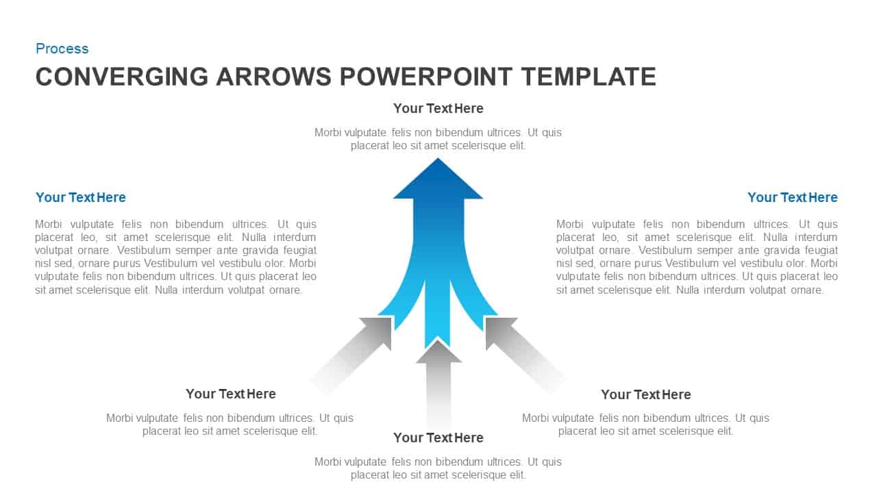 Converging Arrows PowerPoint Template