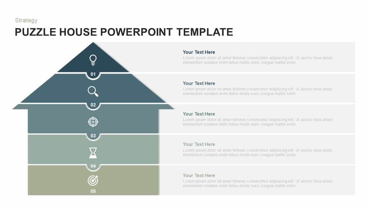 Puzzle House PowerPoint Template