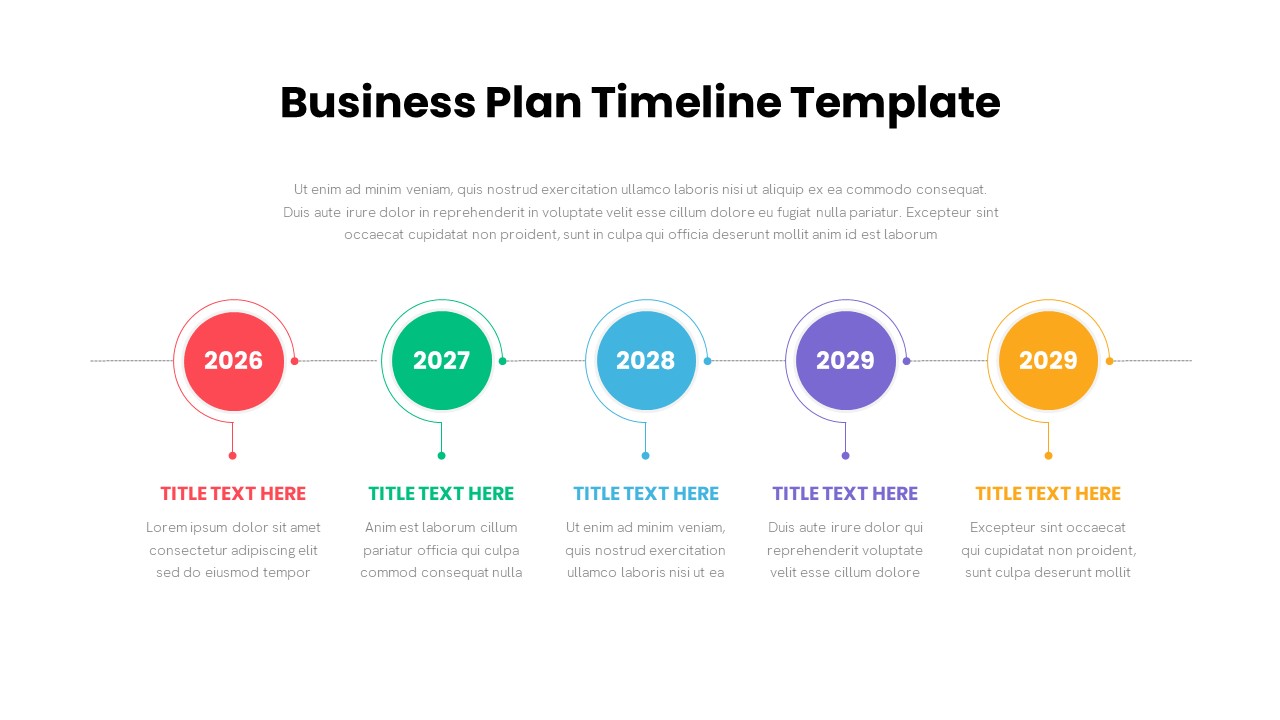 business plan timeline example
