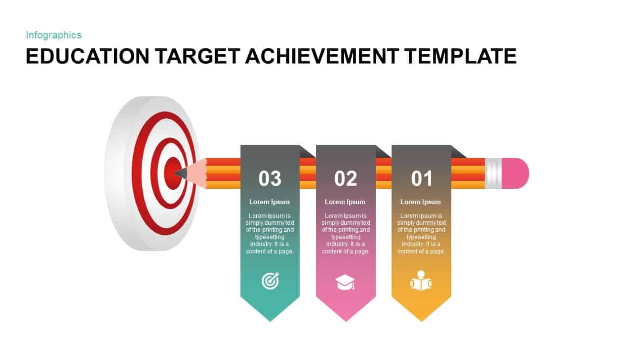 Education Target Achievement Template for PowerPoint