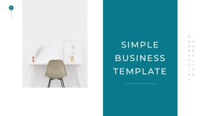 Simple Business Deck PPT Template For Presentations