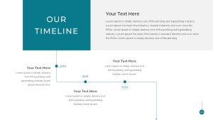 Simple Business Deck PPT Template Our Timeline Slide For Presentations