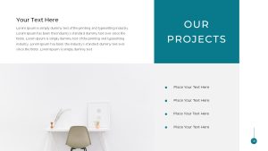 Simple Business Deck PPT Template Projects Slide For Presentations