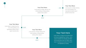 Simple Business Deck PPT Template Timeline Slide For Presentations