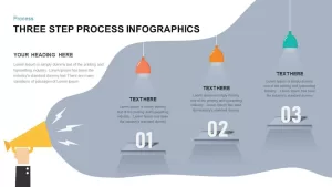 3 Step Process Infographic PowerPoint template