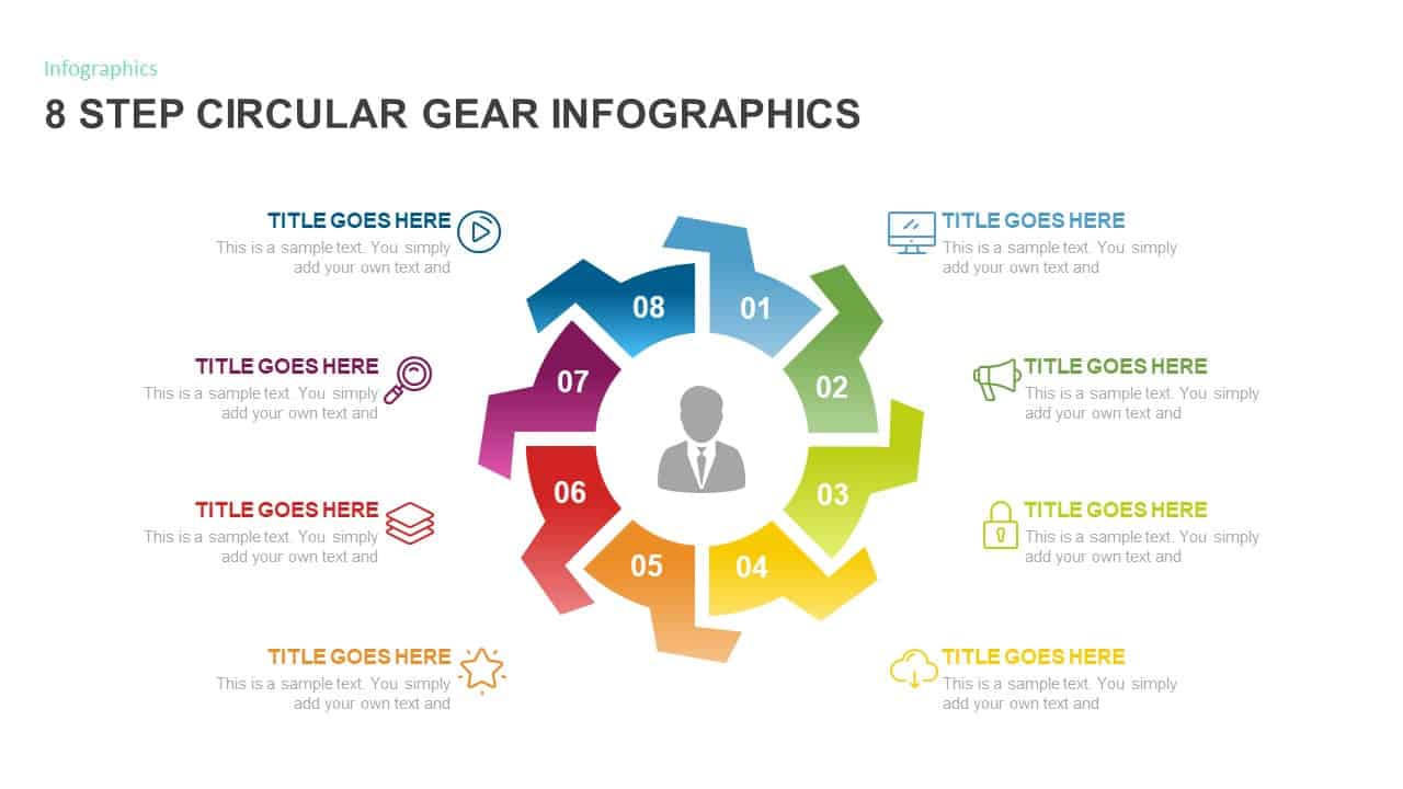 8 Step Circular Gear Diagram Template