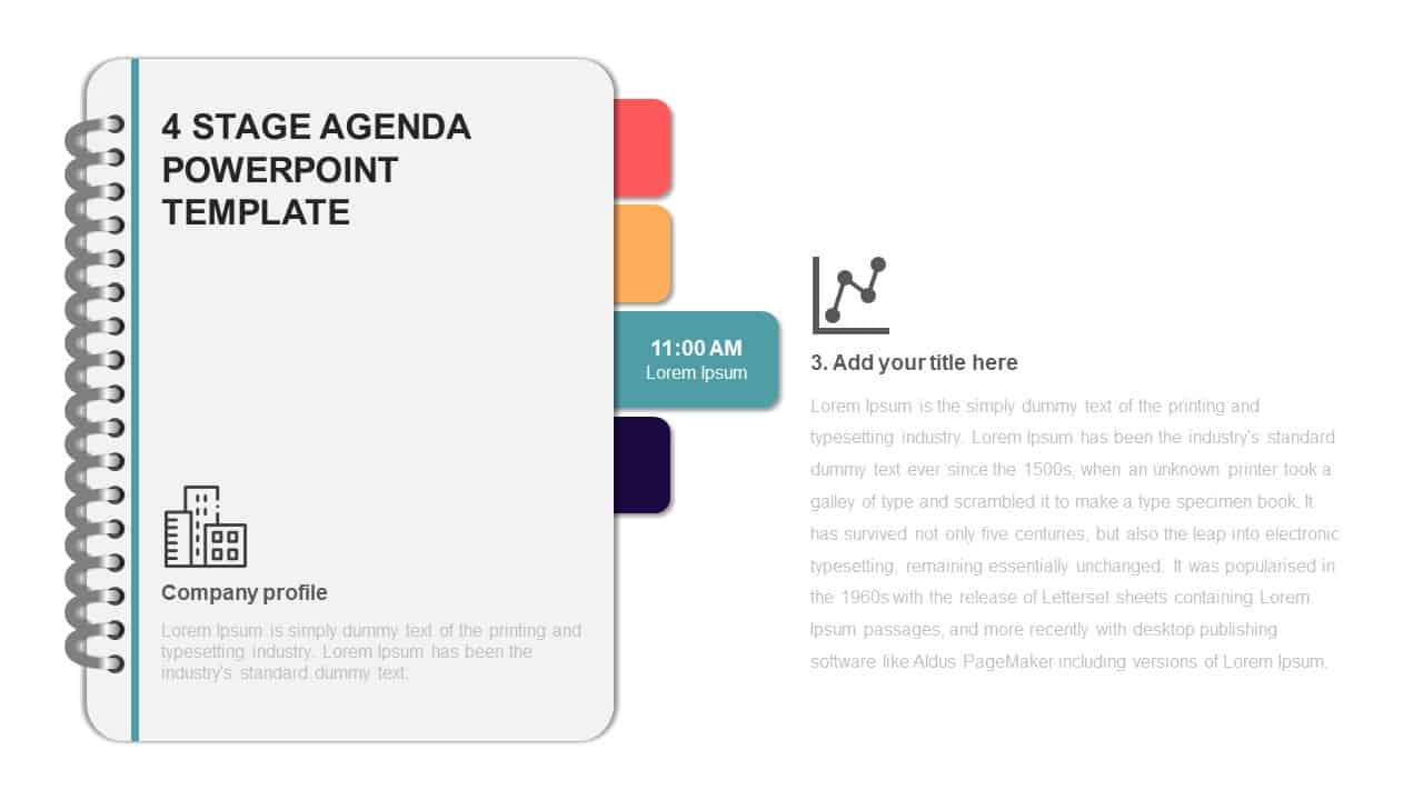 4 Steps Agenda Slide Ppt Template