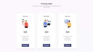 Mobile App Showcase Pricing Slide