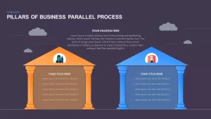 Ppt Slide Pillars For Business Parallel Process Diagrams