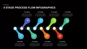 8 Stage Process Flow Infographic Template