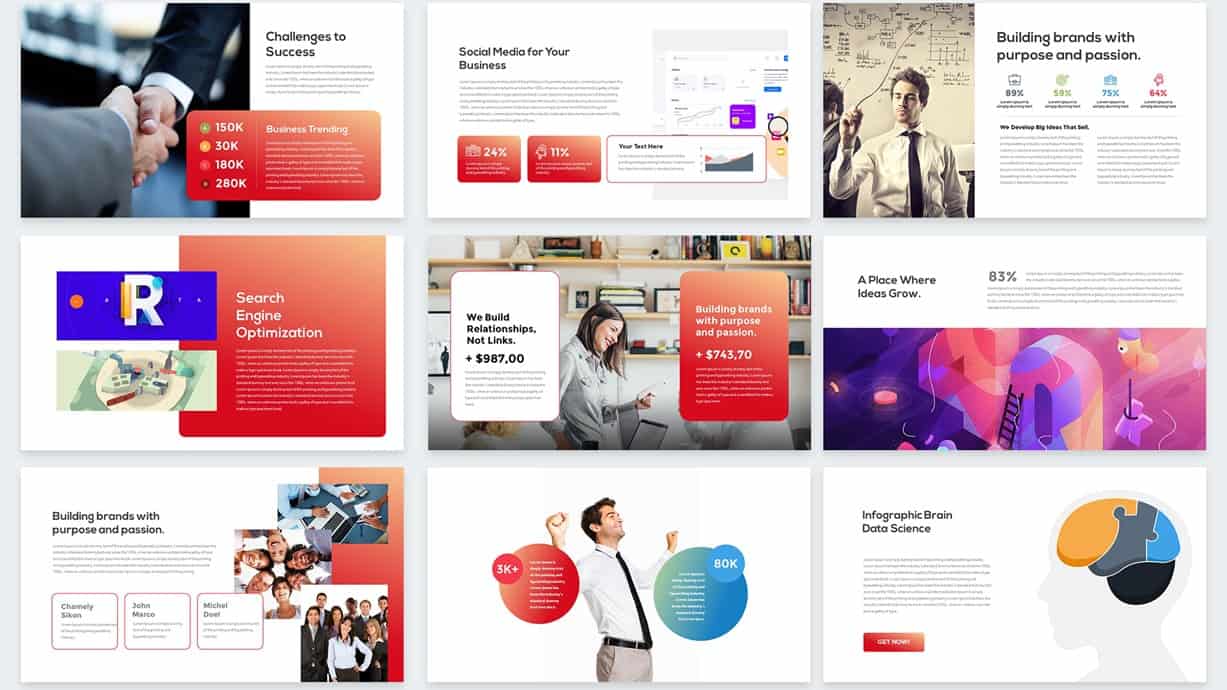 Active Free PowerPoint Template