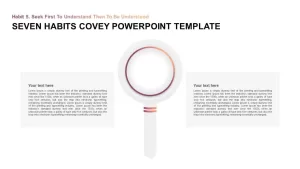 Seven Habits Stephen Covey PowerPoint Diagram