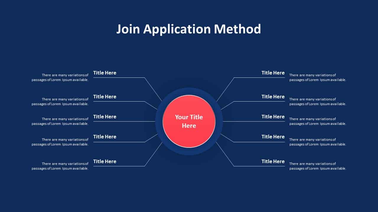 Join Application Method PowerPoint Template