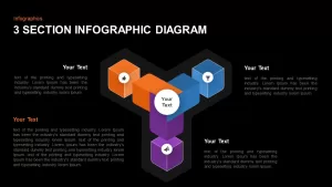 3 Section Infographic template