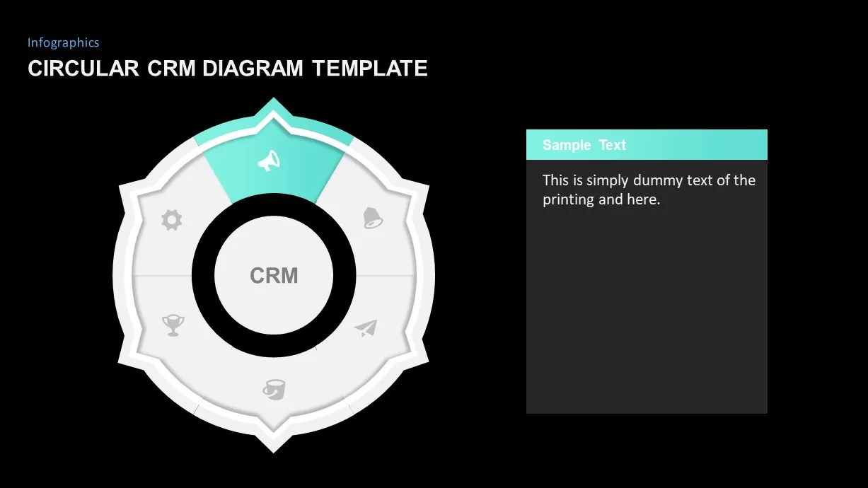 CRM template for PowerPoint presentation