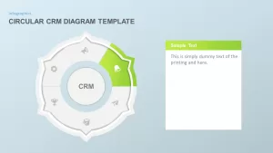 Circular CRM PowerPoint Template