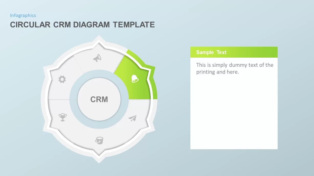 Circular CRM PowerPoint Template