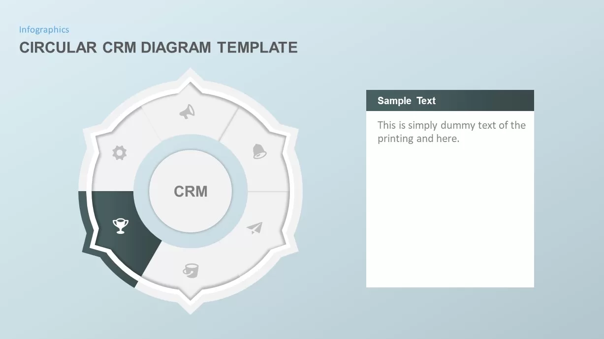 Circular CRM PowerPoint Template