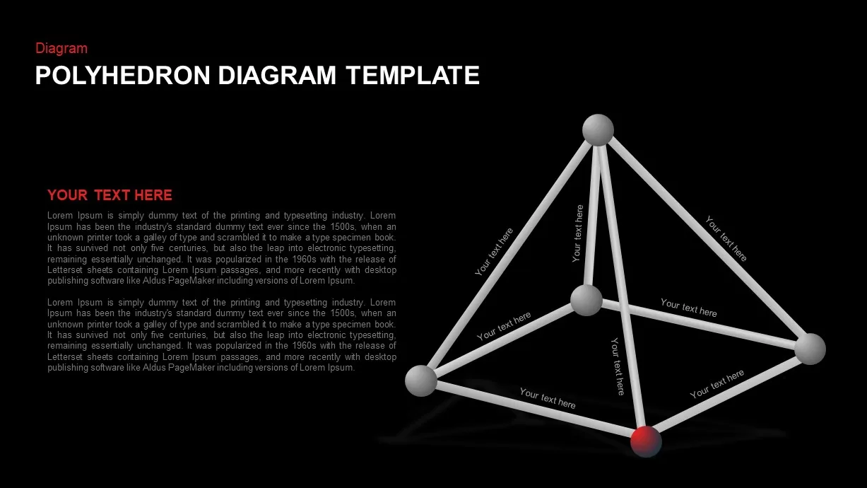 Polyhedron Diagram PowerPoint Template