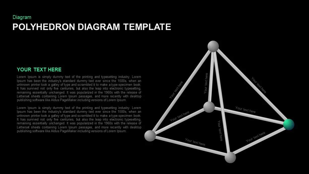 Polyhedron Diagram PowerPoint Template