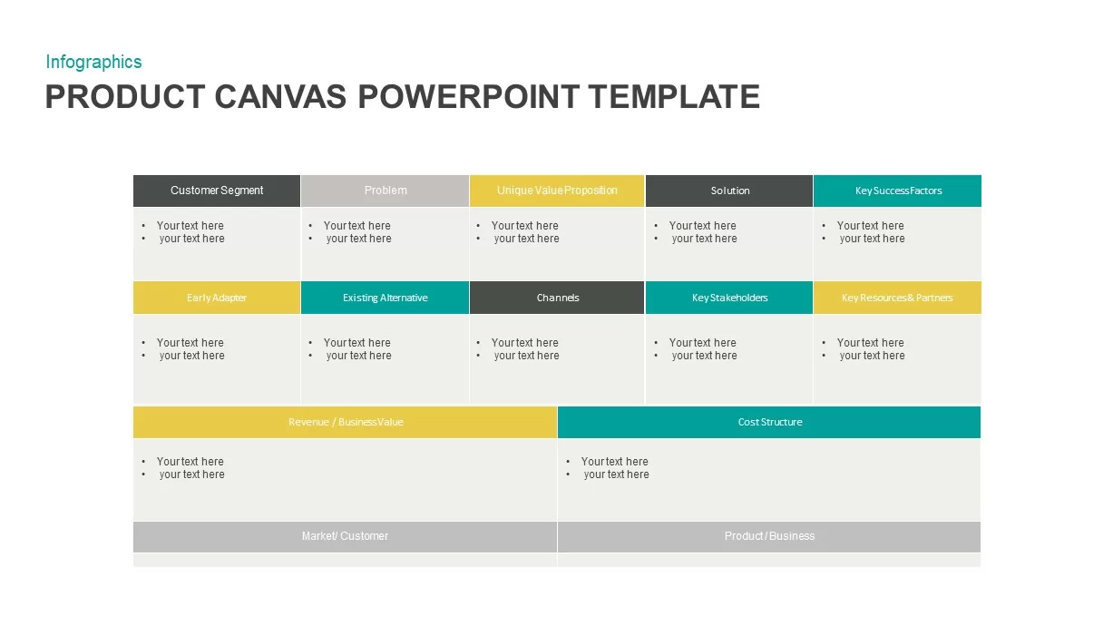 Product Canvas PowerPoint Template