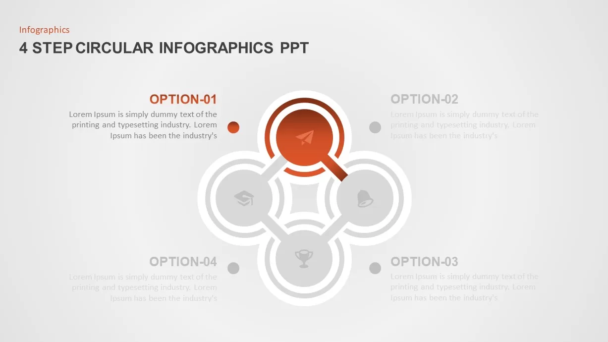 4 Step Circular Diagram for PowerPoint