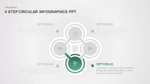 4 Step Circular PowerPoint Diagram