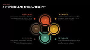 4 Step Circular Process PowerPoint Template