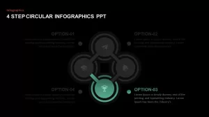 4 Step Circular Process Ppt Template